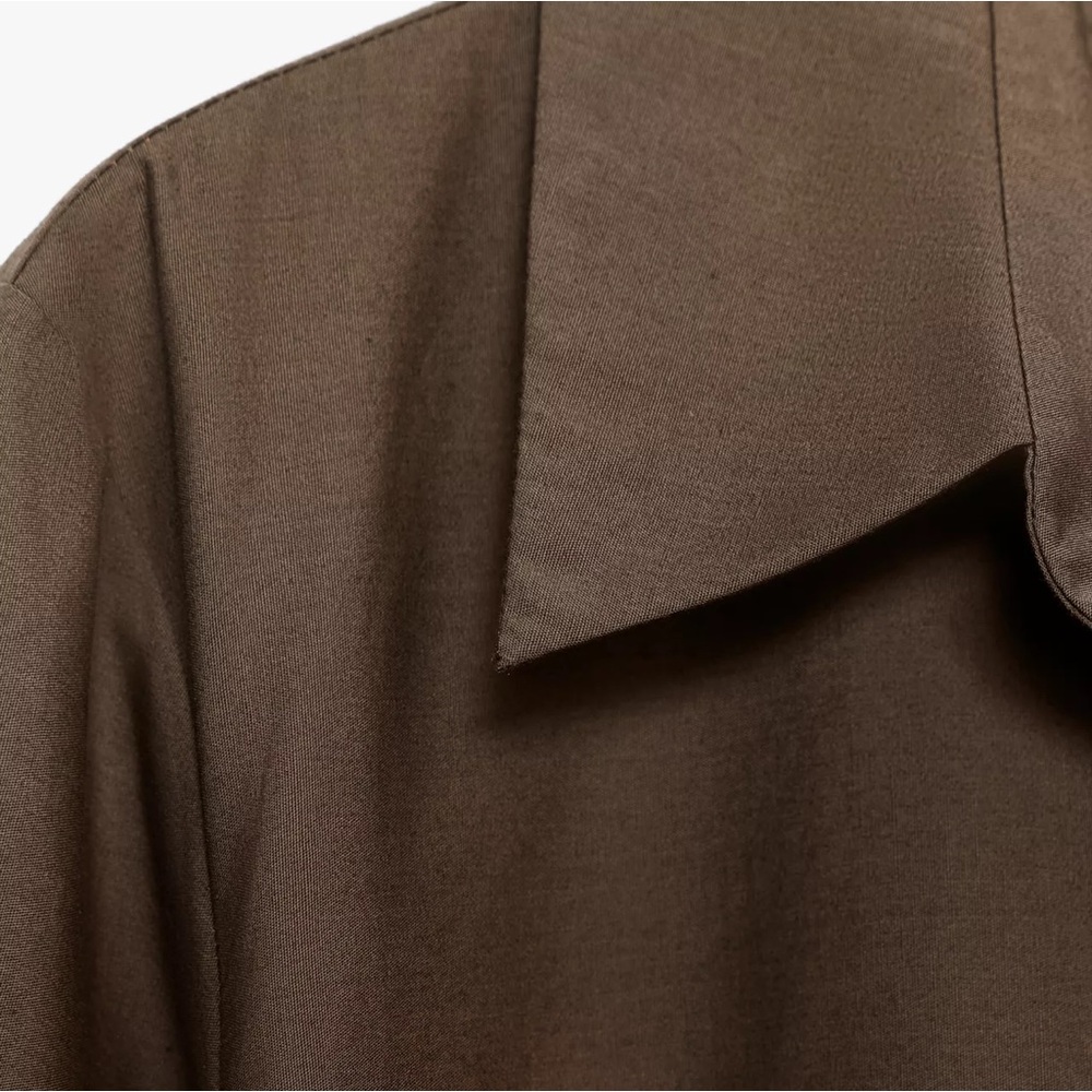 ZW COLLECTION POPLIN SHIRT DRESS - Picture 10 of 10